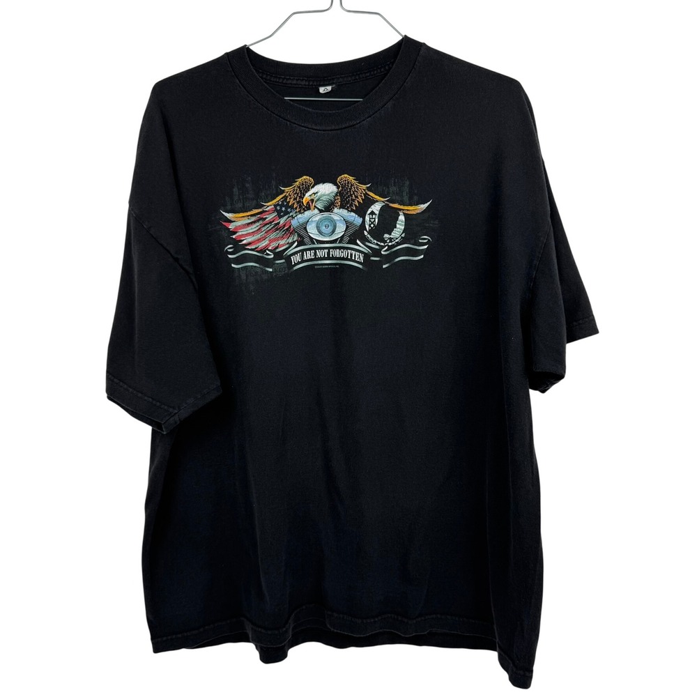 VTG‎ Military Eagle American Flag "Some Gave All" Graphic T-Shirt Sz 2XL